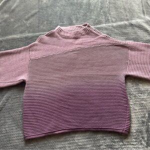 Womens Chicos Size 2 Purple Ombré Sweater Tshirt